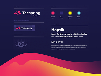 Teespring Rebrand Summary brand branding clean colorful icon interface logo minimal rebrand type typography web