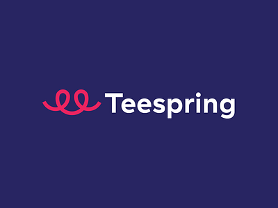 Teespring Rebrand brand branding clean design logo logotype minimal modern rebrand type typography ui vector web