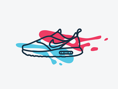 New Shoes 4th of july brand clean icon illustration line logo minimal nike shoes swoosh