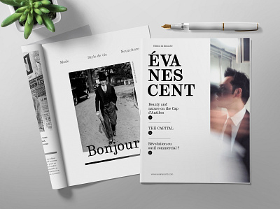 évanescent - magazine layout design layout layout design magazine magazine cover magazine layout