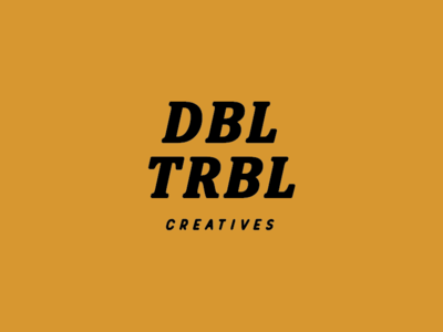 Dbltrbl branding logo logo design