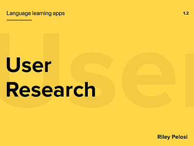 Language Learning User Research babble duolingo language questions survey user research ux