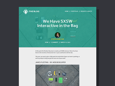 Monkee-Boy Blog agency blog blog post studio sxswi ui ux web web design