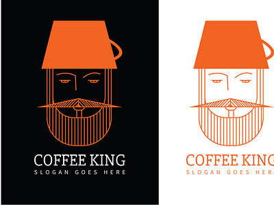 Coffee King Logo coffee coffee cup coffeeshop logo logo design logodesign logos