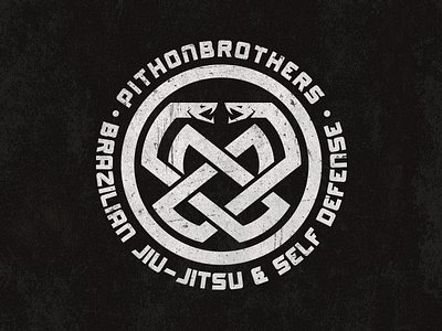 Pithonbrothers Brazilian Jiu-Jitsu brand branding circular design fight flat flatdesign identity jiujitsu logo logodesign logotype marcialarts minimal mma monogram snake sport sportlogo symbol