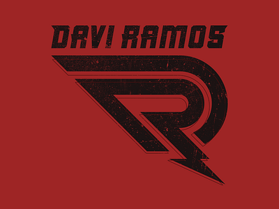 Davi Ramos - MMA & Jiu-jitsu Fighter bolt brand branding dr fight fighter flat flatdesign jiujitsu logo logodesign logotype marcialarts minimal minimalist mma monogram sport symbol