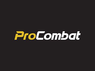 ProCombat academy brand branding crossfit fight fitness flat flatdesign gym identity logo logodesign logotype marcialarts minimal minimalist sport visual identity workout