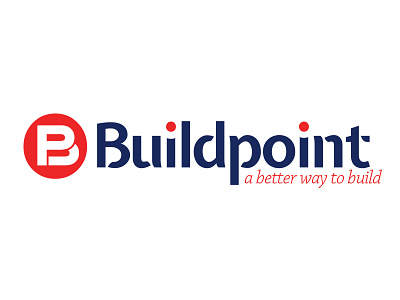 Buildpoint Logo branding construction homebuilder icon identity logo