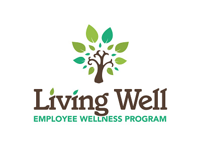 Living Well Program branding health identity logo oklahoma wellness