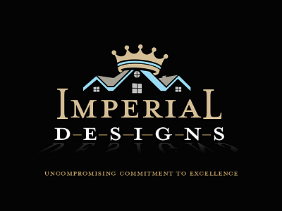 Imperial Designs branding corporate identity home builder imperial king logo