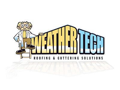 Weather Tech Logo branding logo roofing