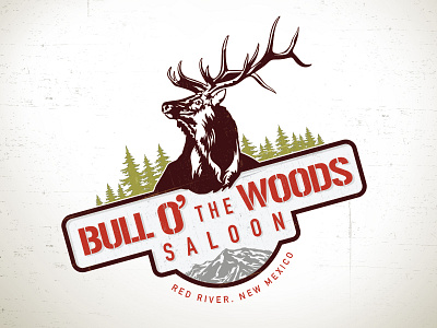 Bull O The Woods logo red river saloon