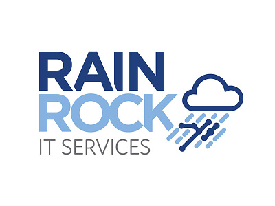 Rain Rock Logo branding it services