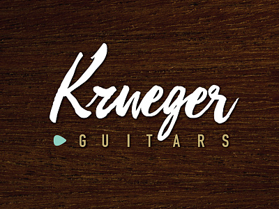 Krueger Brand Development - Logo adaptive logo design brand agency branding custom typography guitar logo logo design responsive logo design