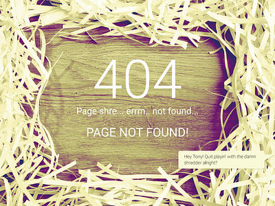 404 page 404 found not page paper retro shredded web