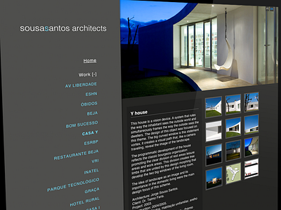 SousaSantos Architects website architects responsive web website