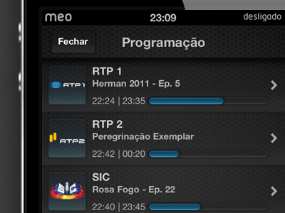 Meo Remote Epg View