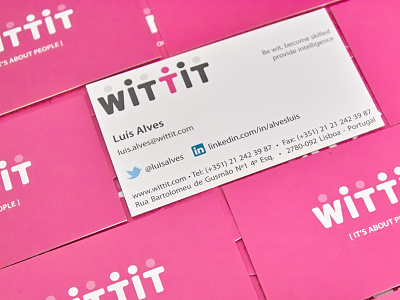 Wittit Business Card branding business card corporate identity visit wittit
