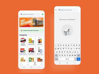 Retailo App Search Improvements app graphic design ui ux
