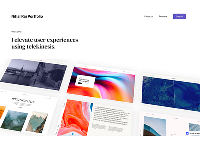 landing page complete website productdesign