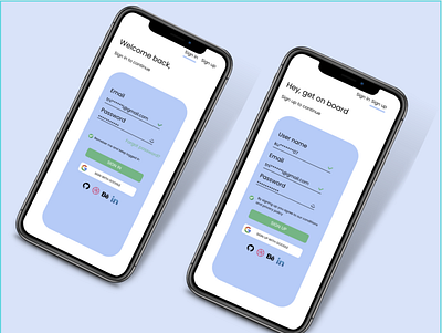 Ui for Sign In and Sign Up page sign in sign up ui