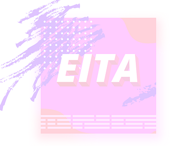 Eita 80s 90s colors design exercise memphis neon pink typography