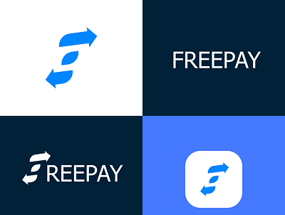 FreePay app art design flat icon illustrator logo minimal