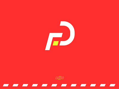 FD logo art design flat illustrator logo