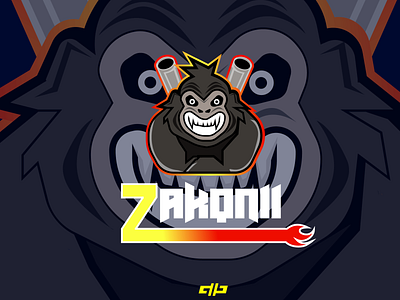 ZAKQNII Logo app art branding design graphic design icon illustration illustrator logo minimal typography