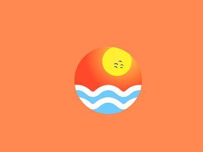 Sunwaves ☀️🏖️ art branding design icon illustration illustrator logo vector