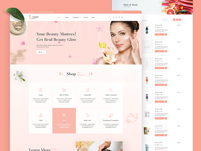 Izmir Beauty - Website design prototype ui uiux ux web web design wireframe