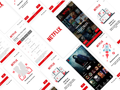 Netflix Redesign branding concept icon netflix redesign ui ui ux ui design uidesign uiux ux ux design uxdesign