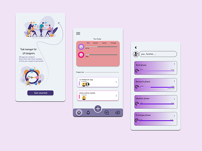 UXD Freelancer Task Manager app design ui ux