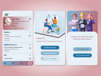 resume bank app design illustration illustrator typography ui ux vector