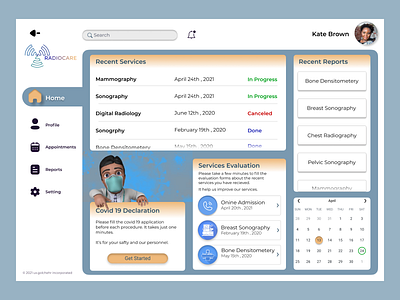 imaging clinic dashboard