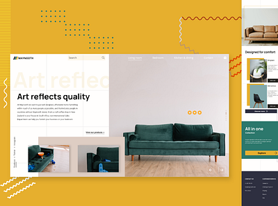 Furniture Store - UI/UX Design design minimal ui ux web website