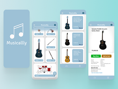 Musicallly APP UI design mock ui ux