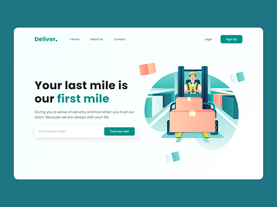 Delivery Service - Landing Page