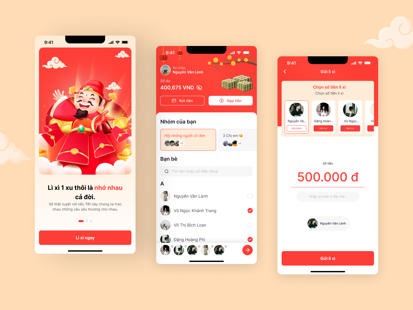 Lucky Money App Concept by Nguyen Van Lanh on Dribbble