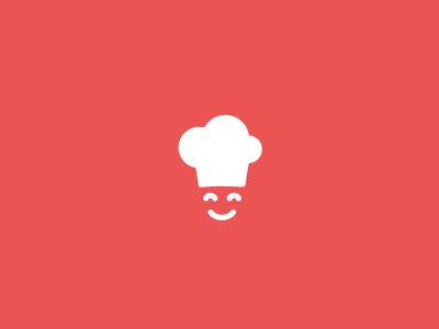 Chef chef face kitchen logo mark recipe smile smiley