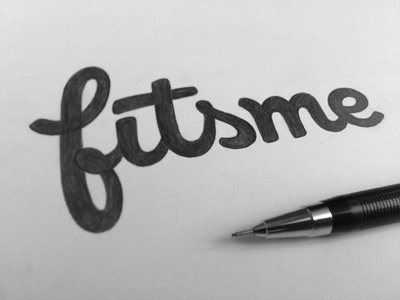 Fitsme logo logotype sketch type typography