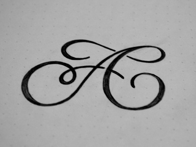 AC monogram ac lettering logo logotype monogram sketch type typography