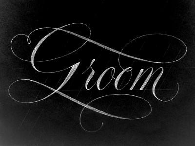 Groom grrom hand lettering lettering wedding