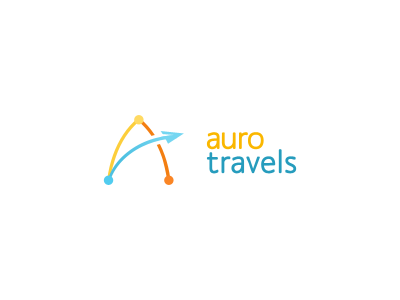 Auro Travels a auro travels lines logo travel