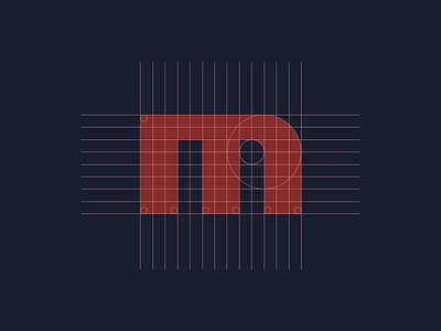 m grid grid logo m red