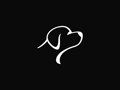 Dog Icon black and white dog dog head dog shape logo logo design