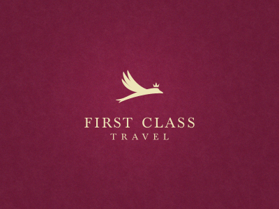 First Class Travel bird first first class logo luxury plane travel travel agency