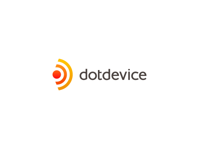 DotDevice d features logo logotype mark mobile phone symbol