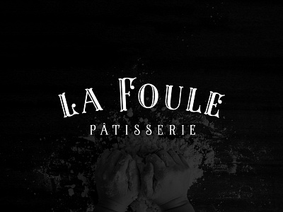 La Foule Logotype bakery blackboard branding branding agency french la foule logo logo design patisserie sketch tuscan