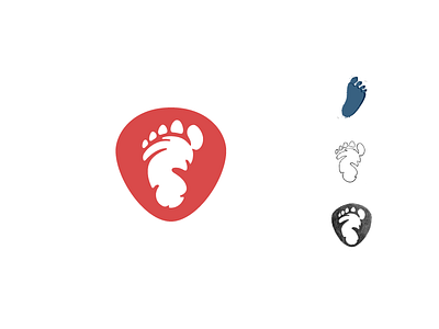 Free Yeti logomark redesign process foot footprint free yeti humanoid logo logo redesign red redesign shield yeti